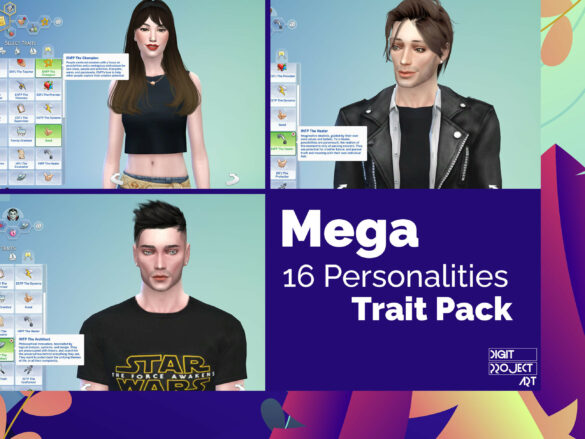 The Sims 4 The Mega 16 Personalities Trait Pack