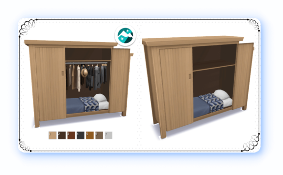 The Wardrobe Bed & Folded Laundry Wardrobe