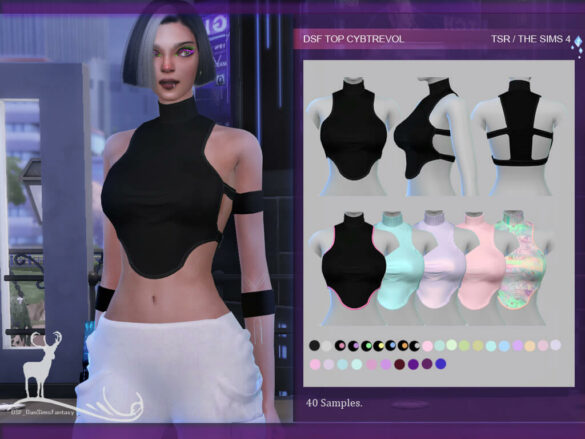 the sims 4 top cybtrevol download pant