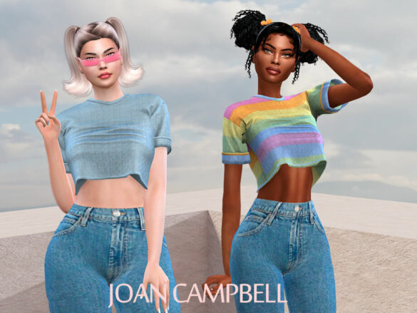 The Sims 4 Valentina Crop Top by Joan Campbell Beauty