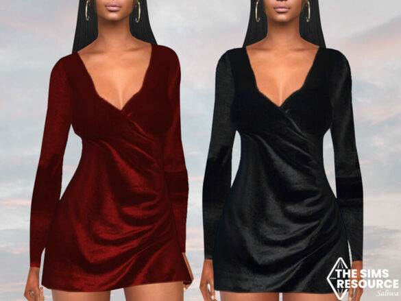 The Sims 4 Velvet Evening Dresses by Saliwa