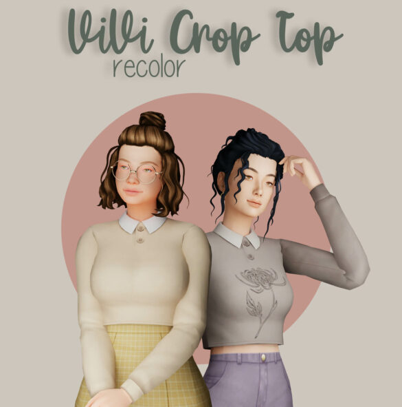 The Sims 4 vivi crop top recolor