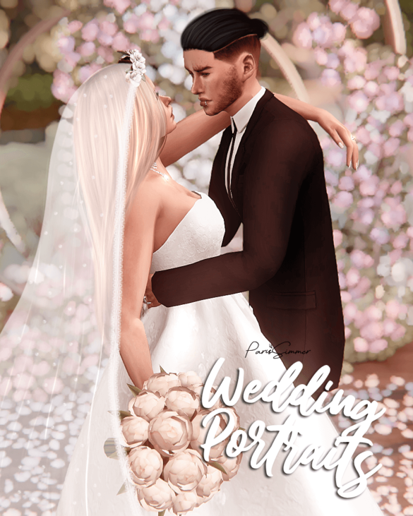 The Sims 4 wedding portraits 6 couple poses
