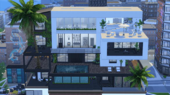 The Sims 4 WhiteRock Penthouse (no CC)