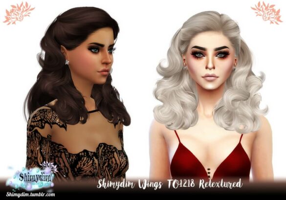The Sims 4 Wings TO1218 Hair Retexture at Shimydim Sims