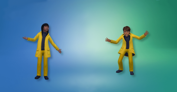 The Sims 4 Yellow oilskin raincoat