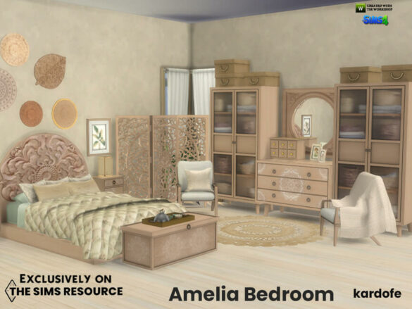 The Sims 4 Amelia Bedroom by kardofe