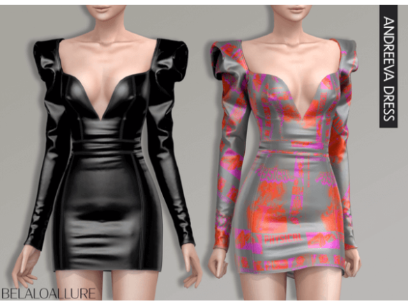 The Sims 4 Andreeva_dress by Belaloallure_