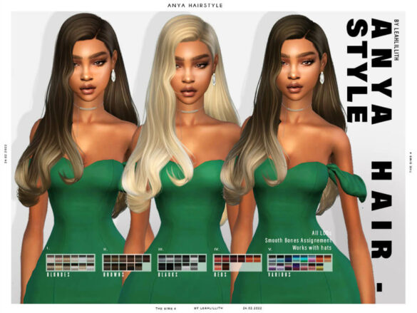 The Sims 4 Anya Hairstyle by Leah Lillith at TSR