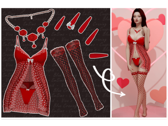 The Sims 4 Blue Craving – Valentines Day collab