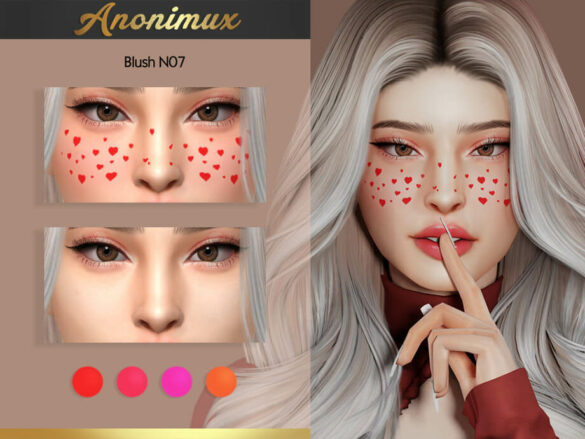 The Sims 4 Blush N07 by Anonimux Simmer at TSR