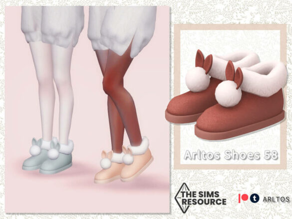 The Sims 4 Bunny snow boots 58 by Arltos