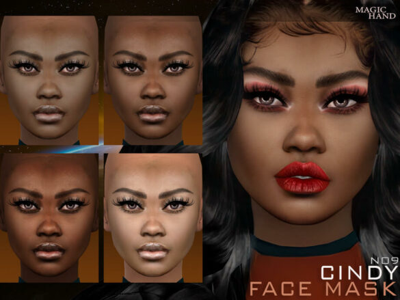 The Sims 4 Cindy Face Mask N09 by MagicHand