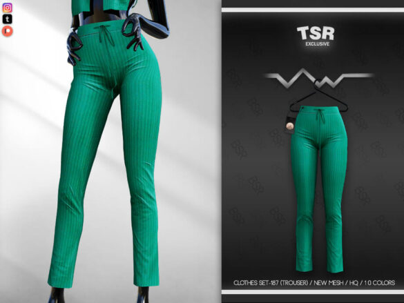 The Sims 4 CLOTHES SET-187 (TROUSER) BD628 by busra-tr