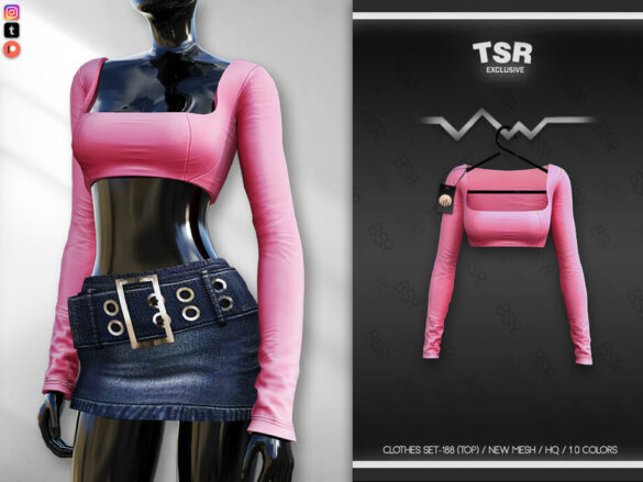 The Sims 4 CLOTHES SET-188 (TOP) BD629 by busra-tr