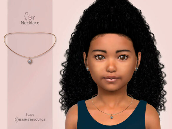The Sims 4 Cor Necklace Child by Suzue at TSR
