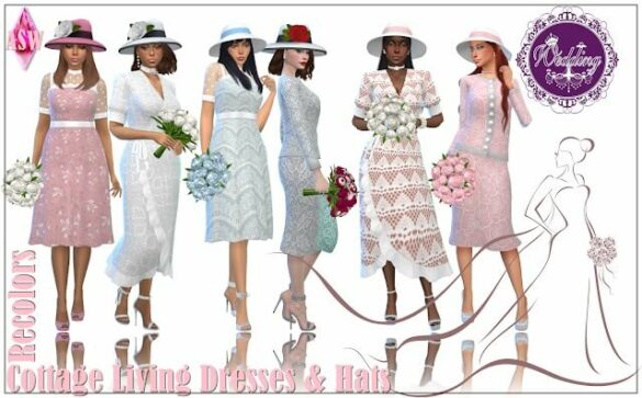 Cottage Living Wedding Dresses & Hats