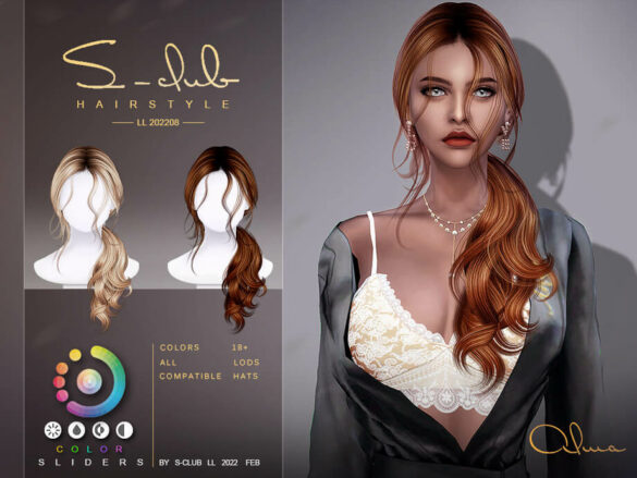 The Sims 4 Curly braid hairstyles (ALMA) by S-CLUB