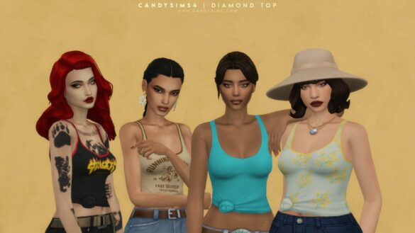 The Sims 4 DIAMOND TOP at Candy Sims 4