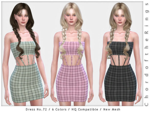 The Sims 4 Dress No.72 by ChordoftheRings at TSR
