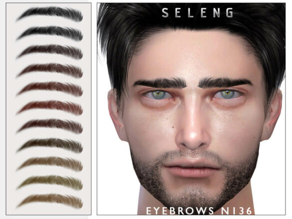 The Sims 4 Eyebrows N136 by Seleng