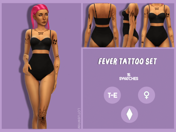 fever tattoo set base game compatible female 1