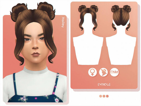 The Sims 4 Hailey Hairstyle (Child Version) by Enriques4