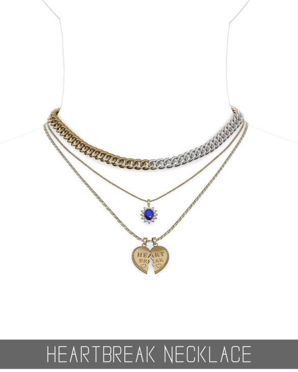 The Sims 4 HEARTBREAK NECKLACE at Simpliciaty