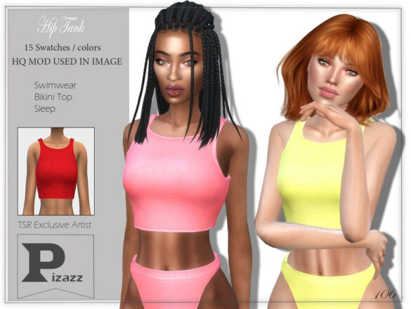 The Sims 4 Hip Tank by pizazz at TSR