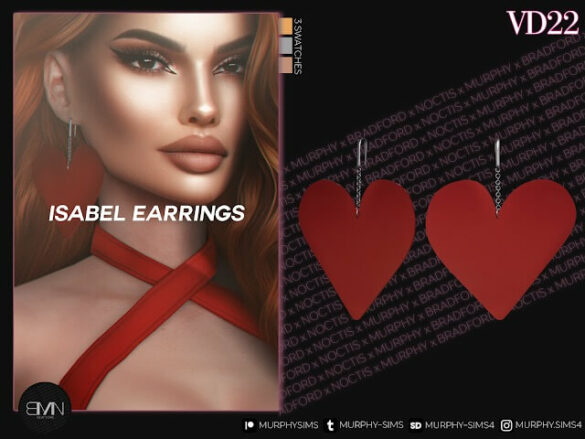 The Sims 4 Isabel Earrings at MURPHY