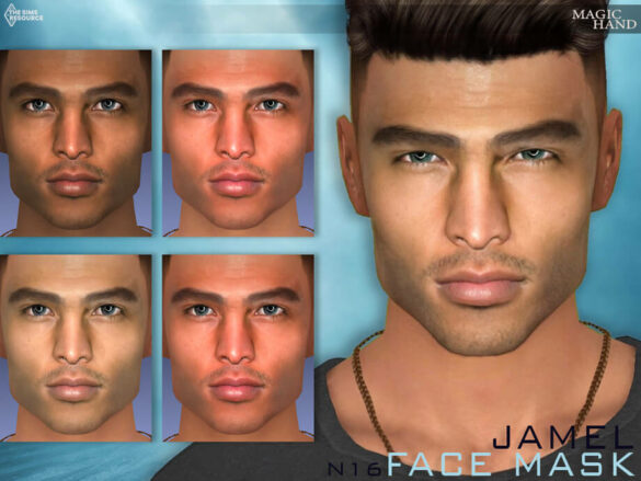 The Sims 4 Jamel Face Mask N16 by MagicHand