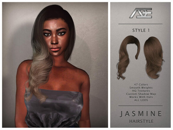 The Sims 4 Jasmine / Style 1 (Hairstyle) by Ade_Darma