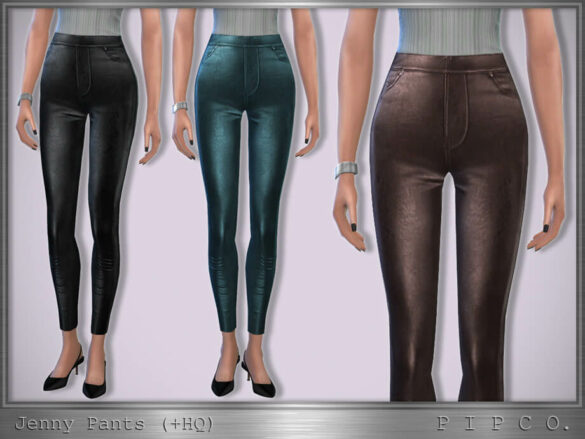 The Sims 4 Jenny Leather Pants by Pipco