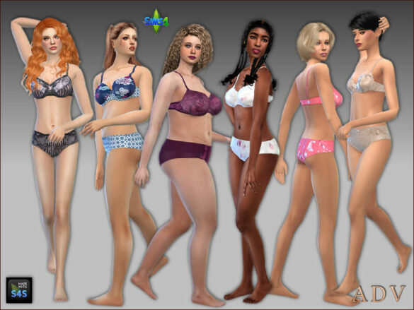 The Sims 4 Lingerie for adults at Arte Della Vita