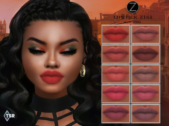The Sims 4 LIPSTICK Z161 by ZENX at TSR