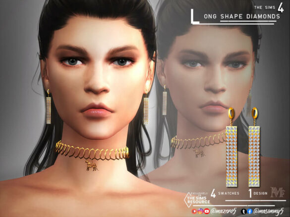 The Sims 4 Long Shape Diamonds by Mazero5