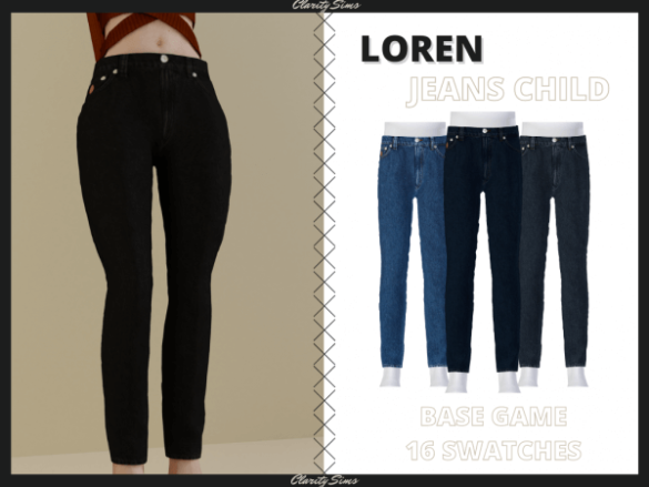 The Sims 4 Loren – Jeans Pants Child