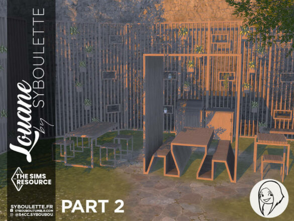 The Sims 4 Louane outdoor BBQ set (part 2) by Syboubou