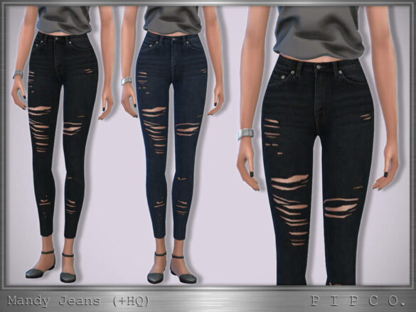 The Sims 4 Mandy Jeans by Pipco