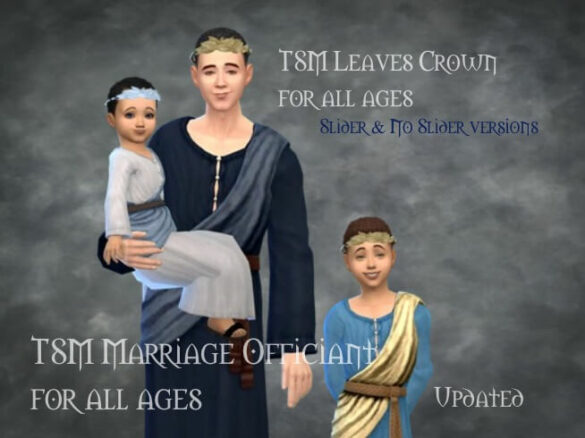 Marriage Officiant Toga & Leaves