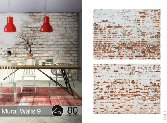 The Sims 4 Mural Walls 9 Vol. I & II at Ktasims
