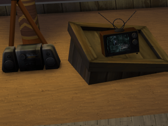 The Sims 4 Off the Grid TV & Radio