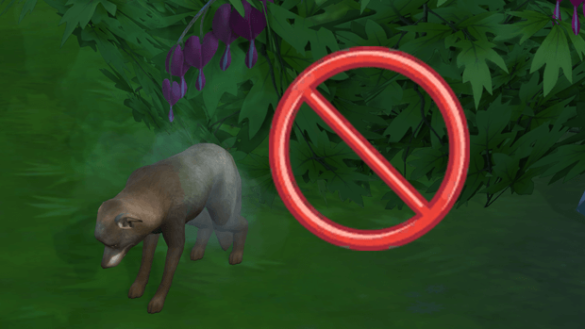 The Sims 4 Pet Explore Bush Tweaks