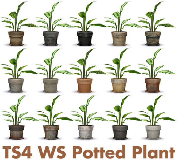 The Sims 4 Potted Plant at Riekus13