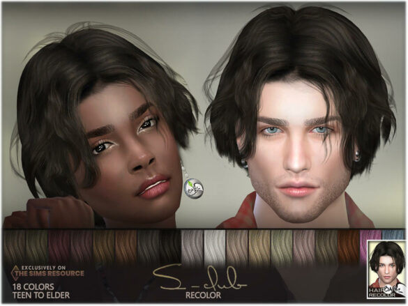 The Sims 4 Recolor of S-Club Hair by BAkalia at TSR