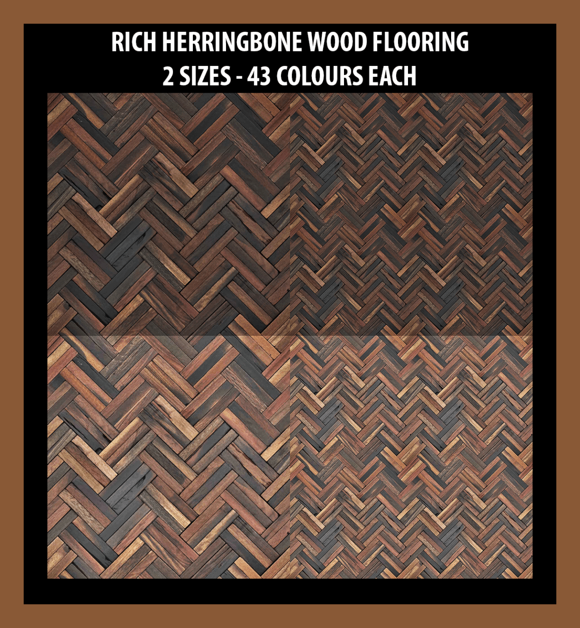 Rich Herringbone Wood Floors