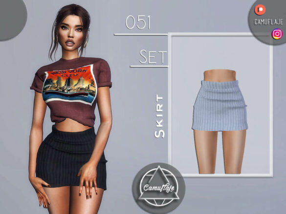 The Sims 4 SET 051 – Skirt by Camuflaje