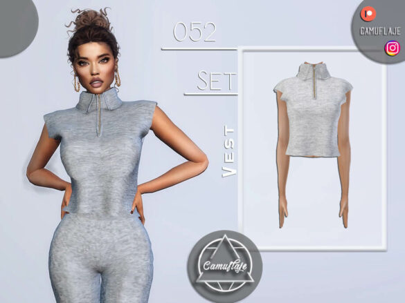 The Sims 4 SET 052 – Vest by Camuflaje at TSR