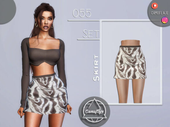 The Sims 4 SET 055 – Skirt by Camuflaje at TSR