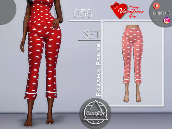 SET 056 – Pajama Pants Valentines Day